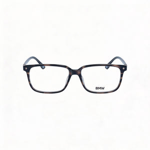 BMW Rectangle Eyeglasses for Men — front view, Plastic