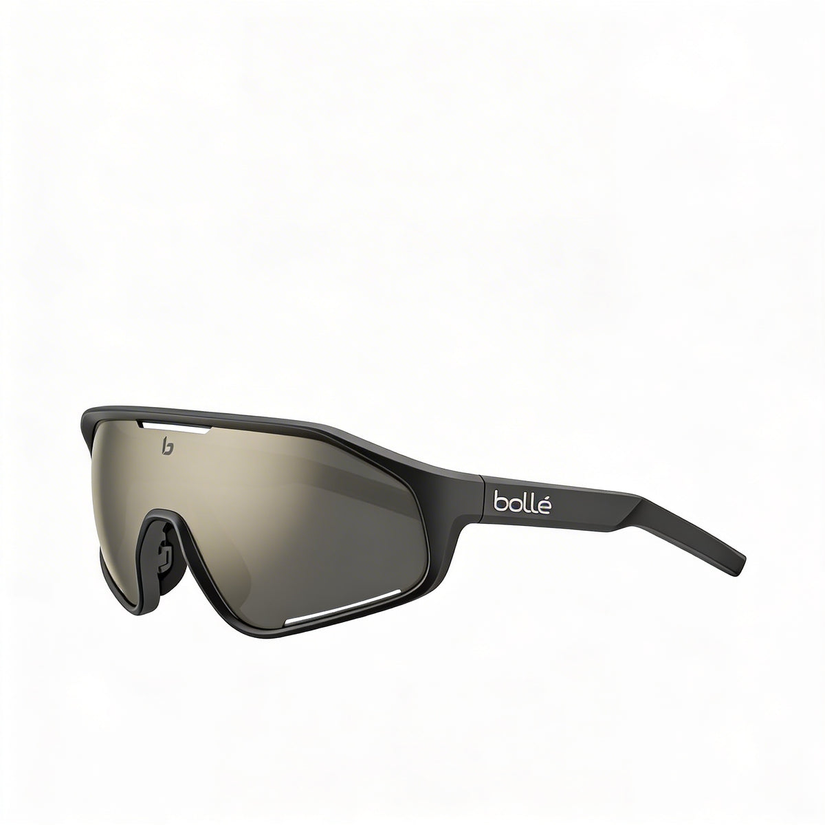 Bollé Black Matte, Gold Shield Sunglasses Unisex, Photo 2