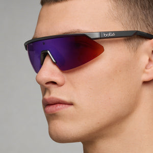 Bollé Shield Sunglasses Unisex — interior view, Non-Polarized lens detail