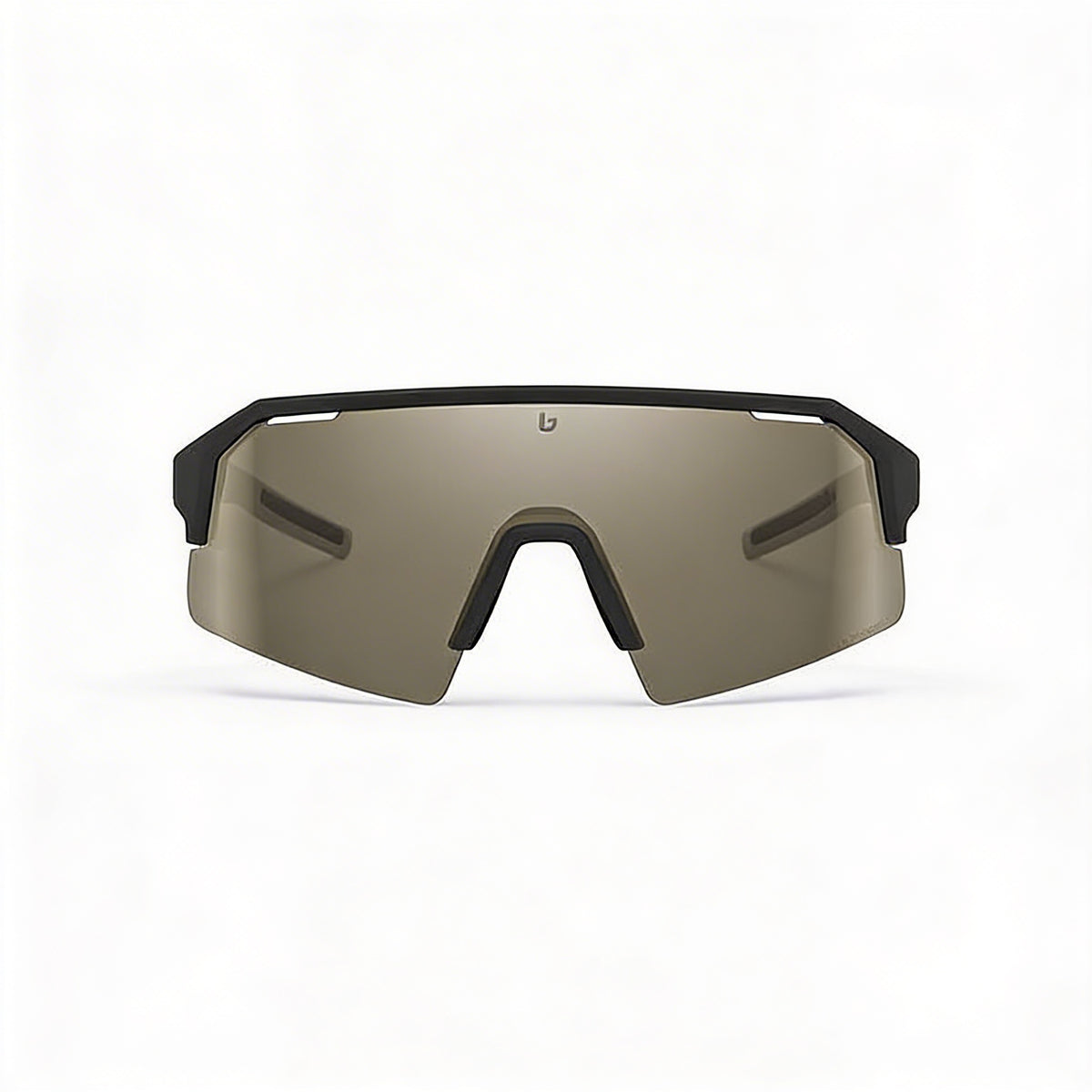 Bollé Modern Black Matte, Gold Shield Sunglasses Unisex, Photo 2