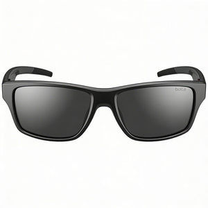 Bollé STATUS Rectangle Sunglasses Unisex — front view, Black Matte frame