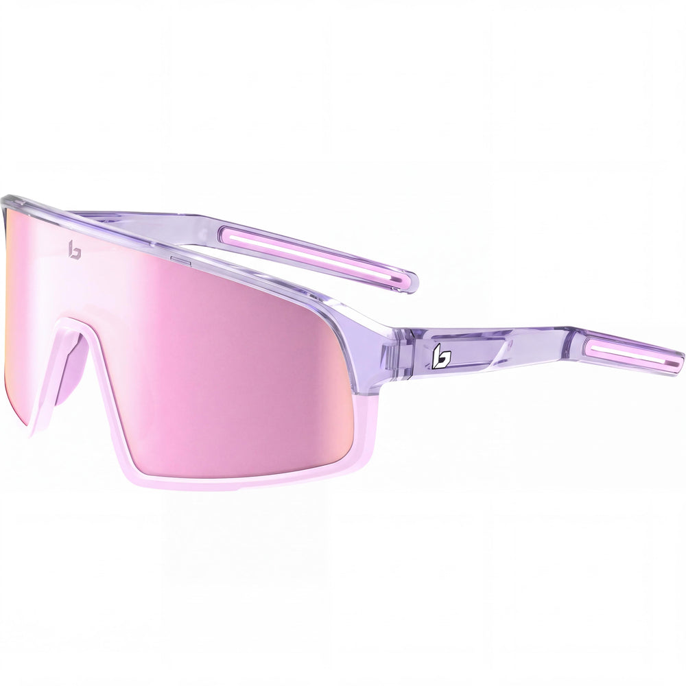 Bollé Striver Purple Shield Sunglasses Unisex, Brown Pink lens