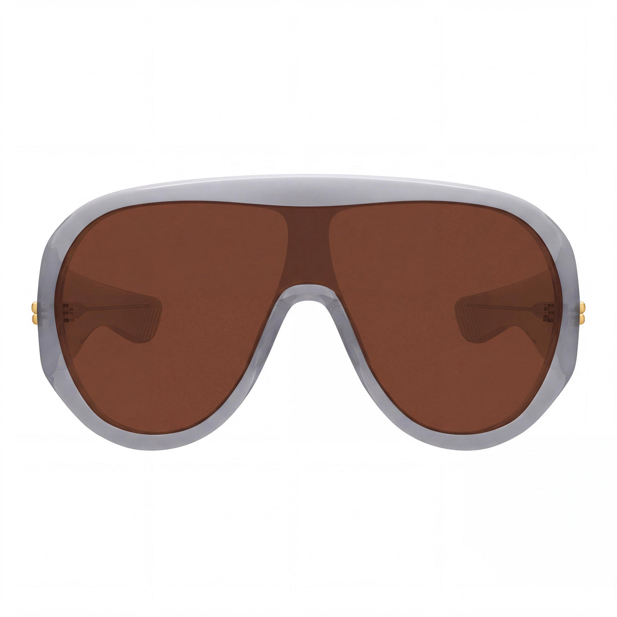 Bottega Veneta 1345s-004 Grey, Brown Aviator Sunglasses for Women, Photo 2