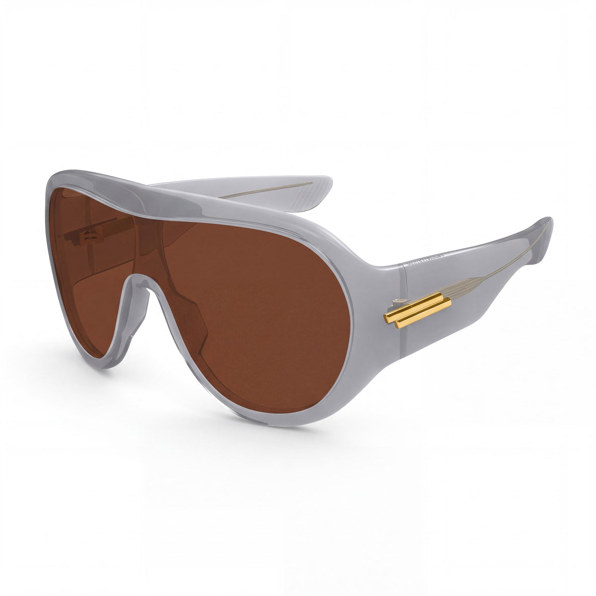Bottega Veneta 1345s-004 Grey, Brown Aviator Sunglasses for Women, Photo 1