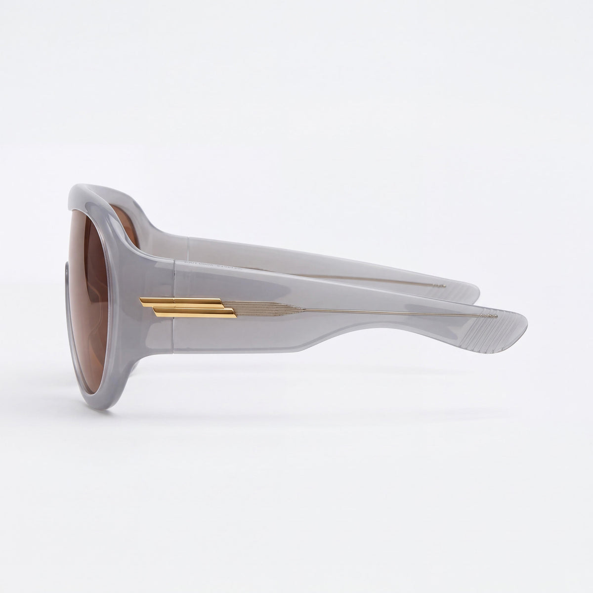 Bottega Veneta 1345s-004 Grey, Brown Aviator Sunglasses for Women, Photo 3
