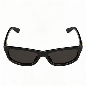Bottega Veneta Bv1327s-001 Rectangle Sunglasses Unisex — front view, frame detail
