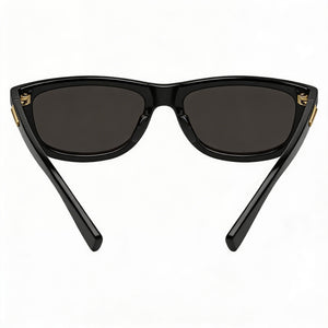 Bottega Veneta Bv1327s-001 Rectangle Sunglasses Unisex — interior view, Non-Polarized lens detail
