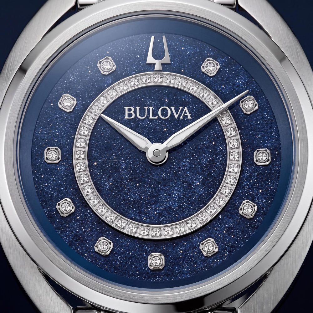 Bulova 96X160 Women's Watch — front view, Quartz movement 34mm