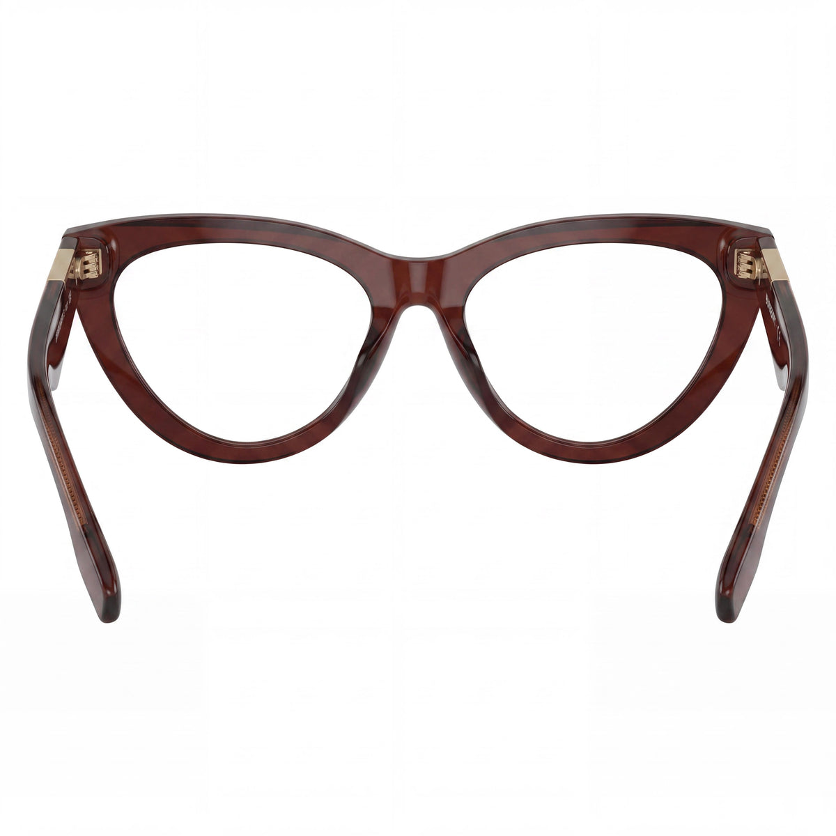 BURBERRY Colección Clásica para Hombre, Marco de Acetato Marrón, Lentes Transparentes de Policarbonato, 53mm, Photo 3