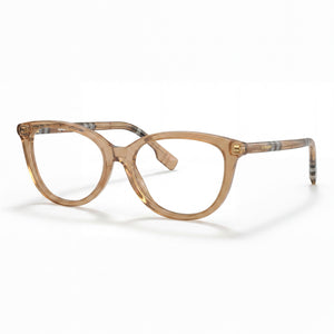 Burberry 0BE2431 Beige Cat Eye Eyeglasses for Women, Acetate frame