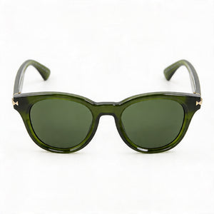 Burberry 0BE4439 Round Sunglasses for Women — front view, Plastic frame
