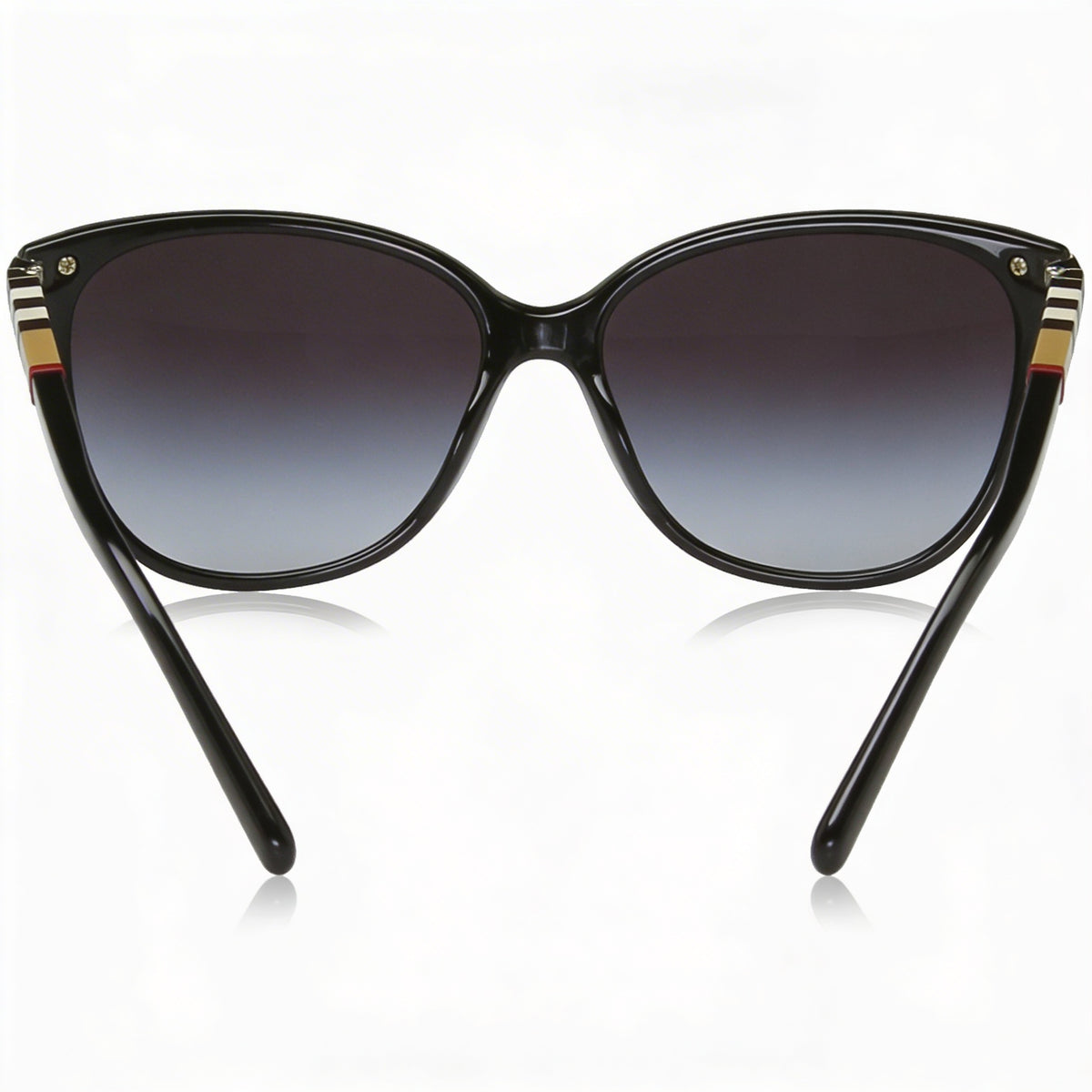 Gafas de sol BURBERRY B4216 para mujer, armazón de plástico negro con degradado gris, lentes con degradado gris, 57 mm, Photo 3