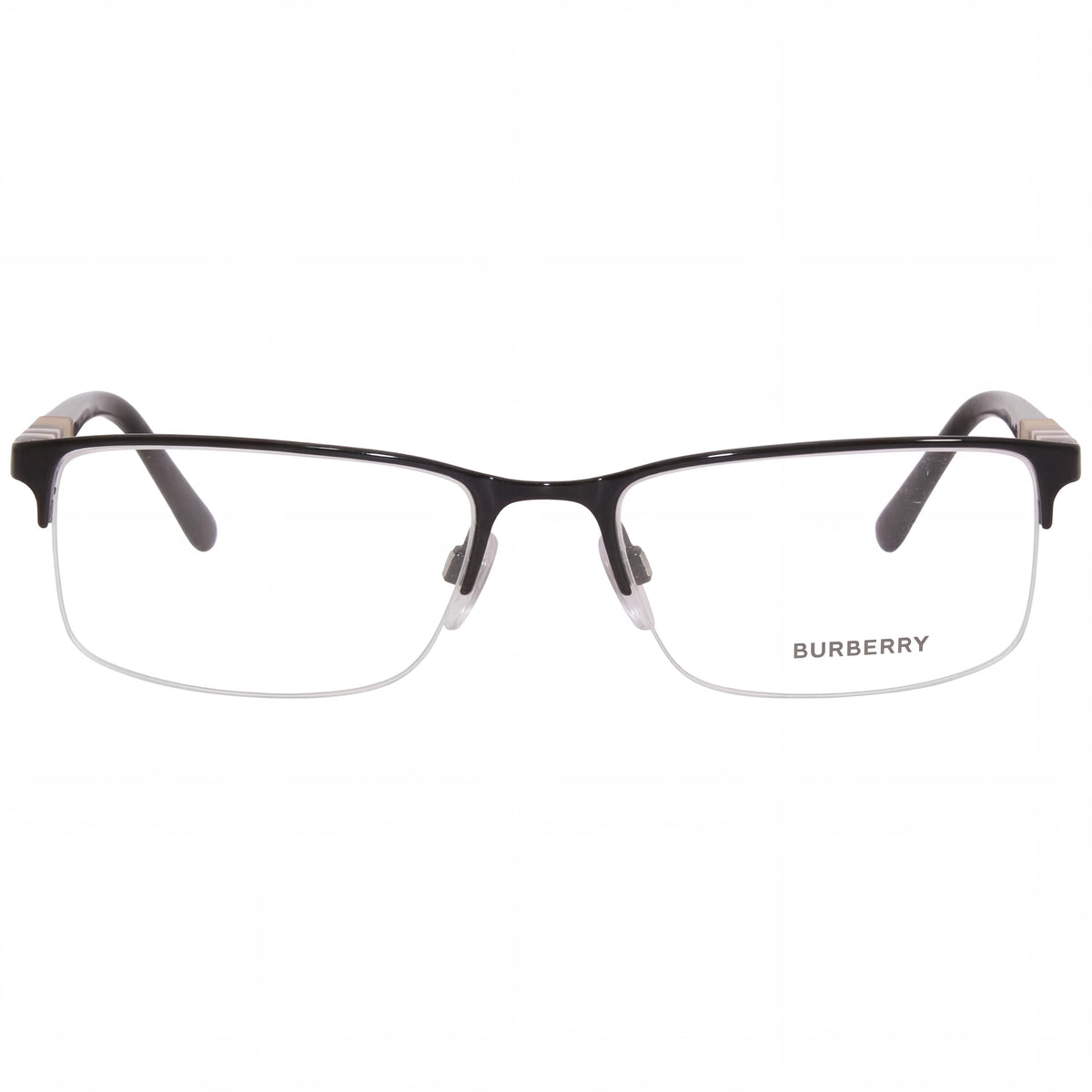 Burberry Be 1282 Black Palladium Rectangle Eyeglasses for Men, 55mm, Photo 2