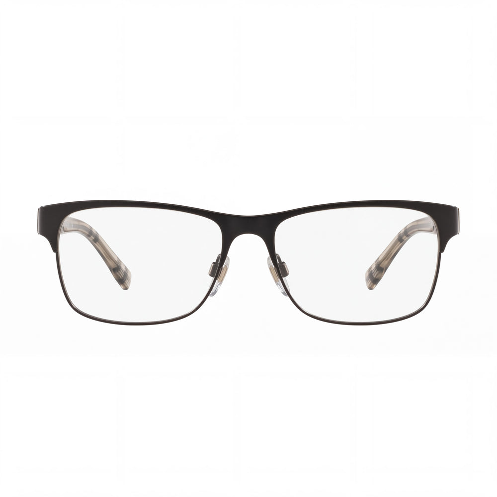 Burberry Be 1289 Rectangle Eyeglasses for Men — front view, Plastic