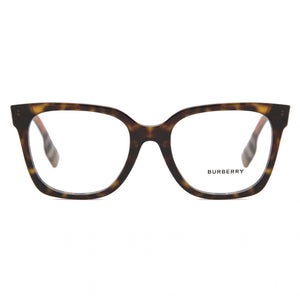 Burberry Be 2347 Square Eyeglasses for Women — front view, Plastic