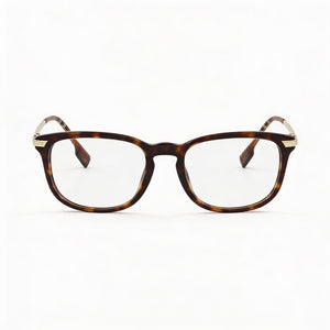 Burberry BE 2369 Rectangle Eyeglasses for Men — front view, Plastic