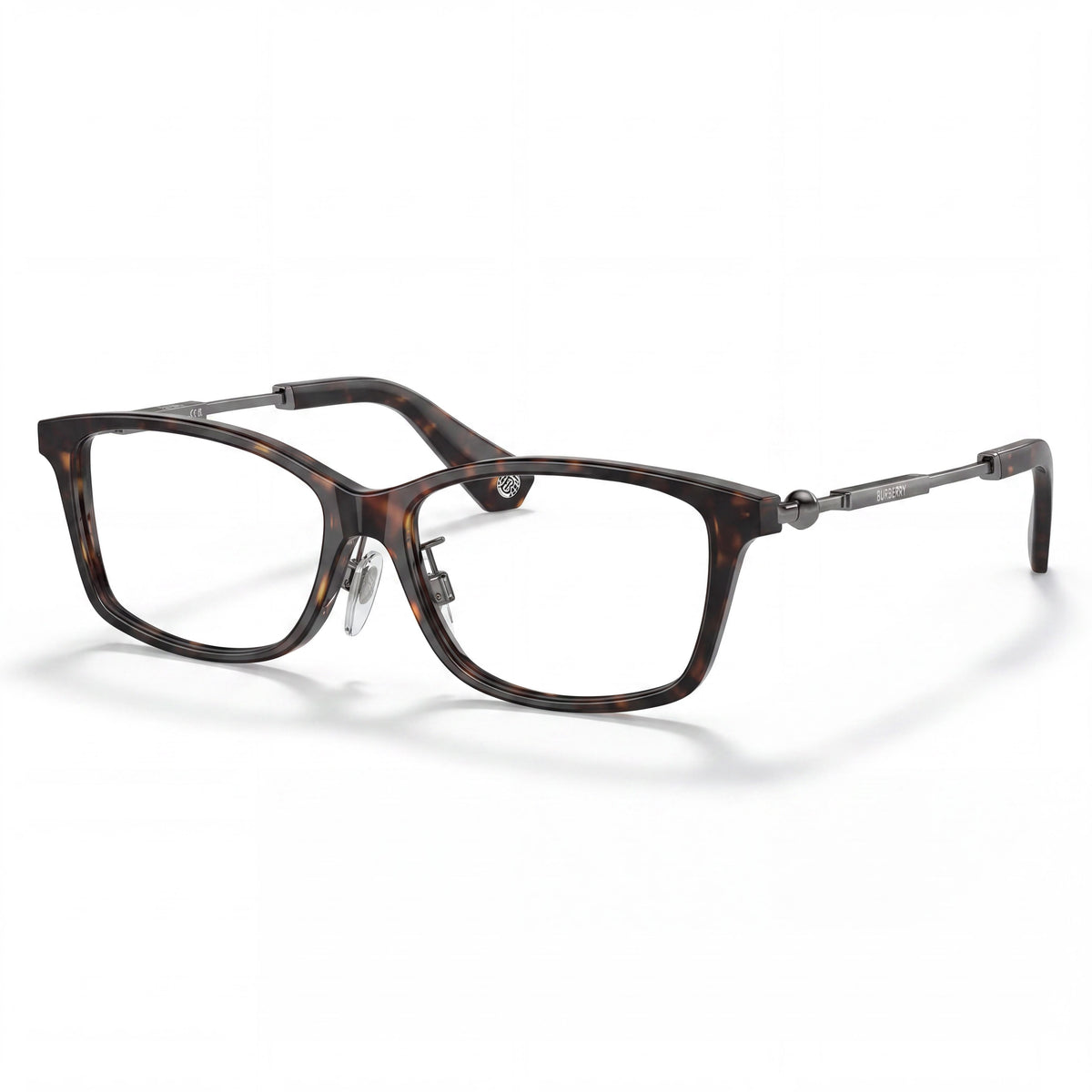 Gafas graduadas rectangulares Burberry Be 2414d Dark Havana para mujer, 55 mm, Photo 1