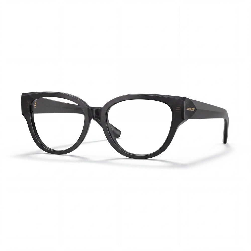 Burberry Be 2421f Black Cat Eye Eyeglasses Unisex, Brown frame