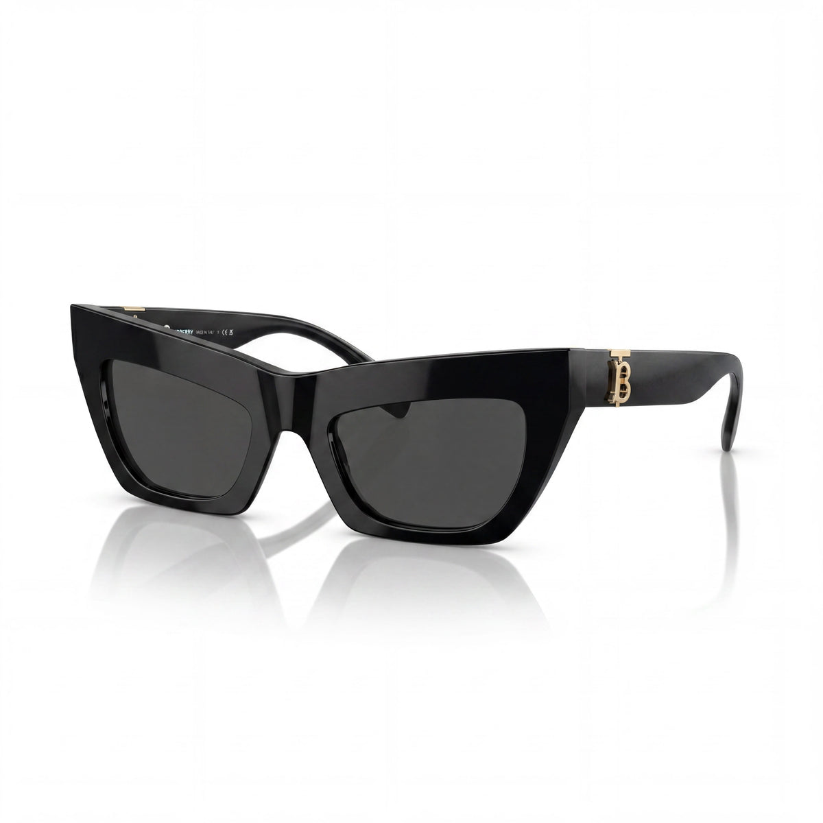 Burberry Be 4405 Black Dark Grey Cat Eye Sunglasses Unisex, 51mm, Photo 1