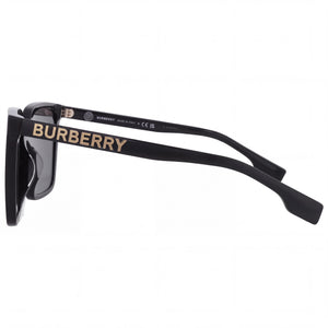 Burberry Be 4411d Square Sunglasses Unisex — side view, Non-Polarized Dark Grey lens