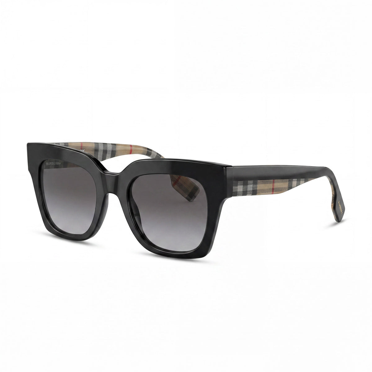 Burberry Be4364 Kitty Black Square Sunglasses for Women, 49mm, Photo 1