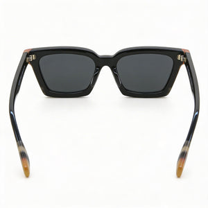Burberry BE4392U Cat Eye Sunglasses Women — side view, Non-Polarized Dark Grey Classic lens