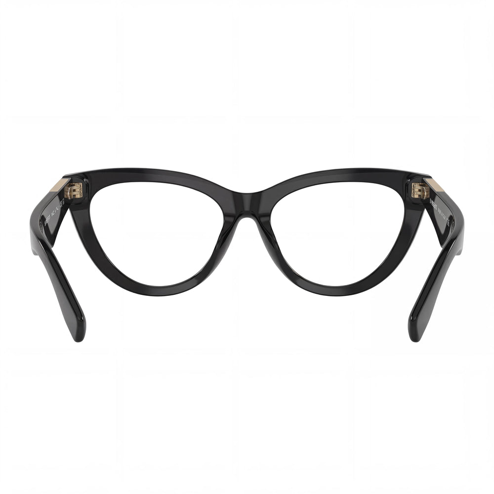 Burberry Cat Eye Eyeglasses Unisex — front view, Black frame