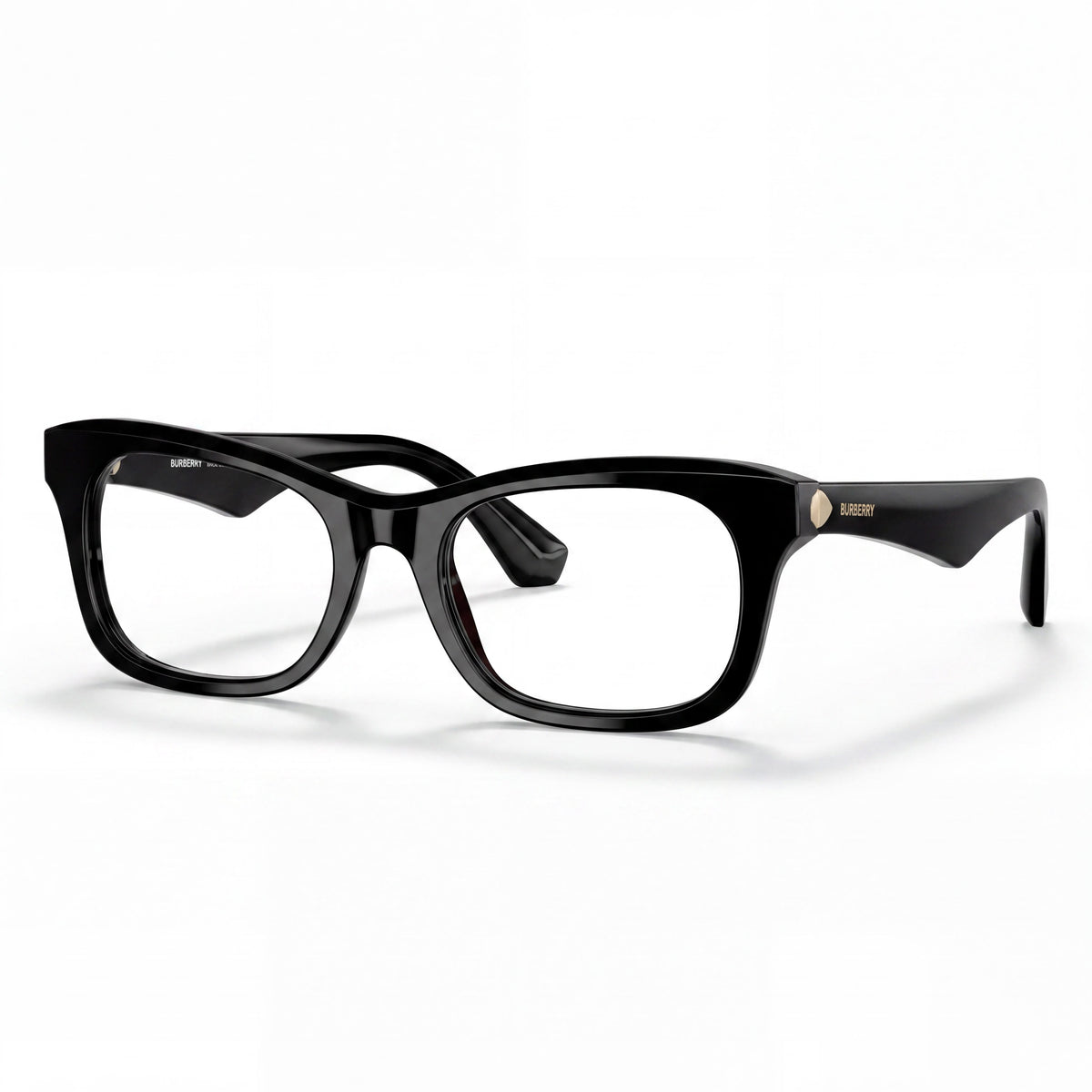 Burberry Black Rectangle Eyeglasses Unisex, Photo 1