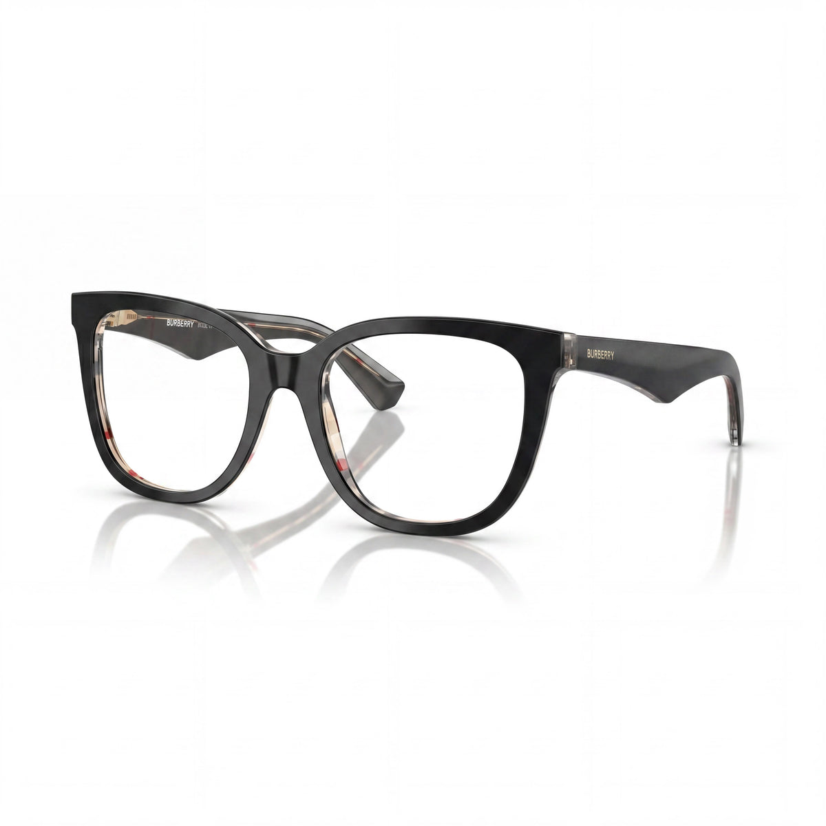 Burberry BE2415 Black Square Eyeglasses Unisex, 53mm, Photo 1