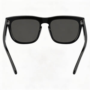 Burberry Square Sunglasses Unisex — side view, Non-Polarized Dark Grey lens