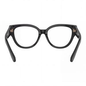 Burberry Classic Oval Eyeglasses Unisex — side view, Grey temples