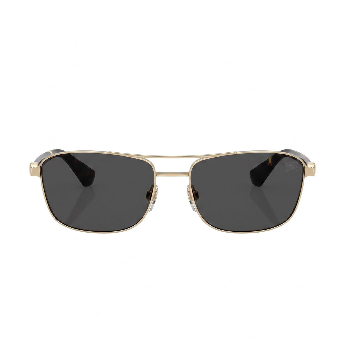 Gafas de sol rectangulares unisex Burberry Classic Gold - Gris oscuro, 60 mm, Photo 2