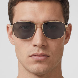 Burberry Classic Gold Sunglasses Unisex — lifestyle wear, beach and water activities with UV protection