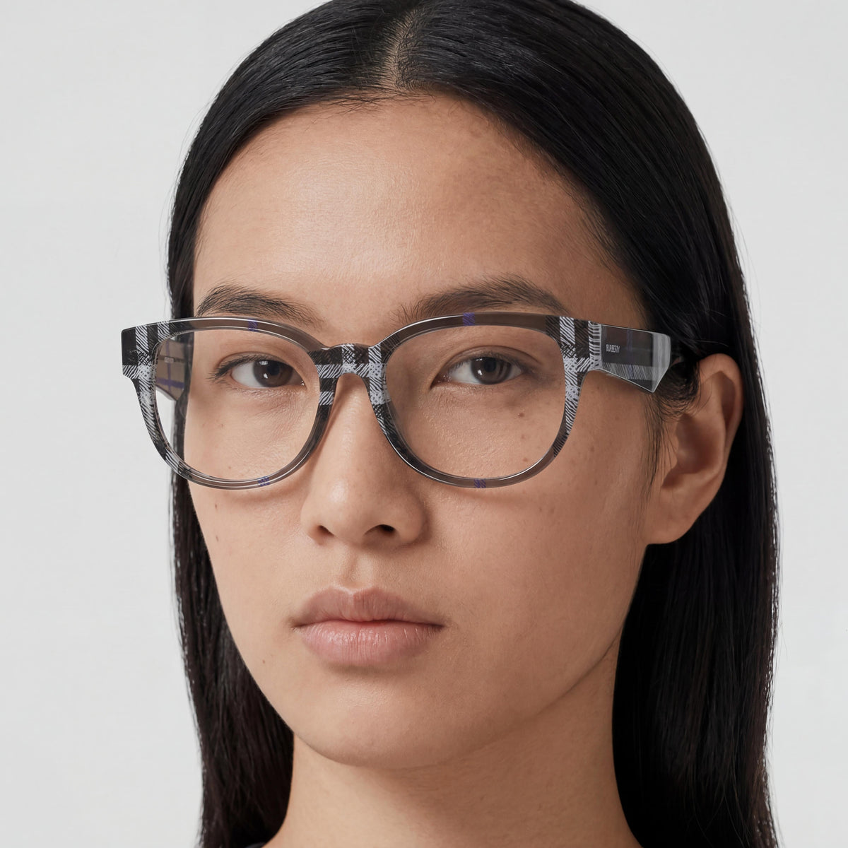 Gafas Burberry Classic de Lujo Rectangulares Grises Unisex, Acetato 53mm, Photo 4