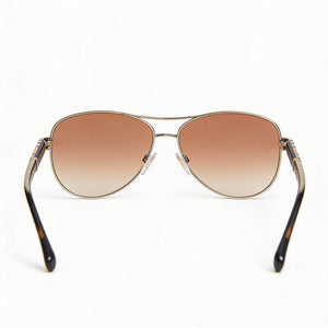 Burberry Casual Sunglasses Aviator Sunglasses Unisex — side view, Non-Polarized Brown Gradient lens