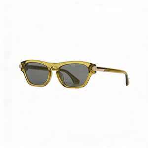 Burberry Cat Eye Eyeglasses Women — side view, Green Plastic temples