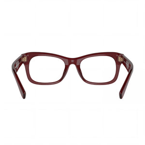 Burberry Rectangle Eyeglasses Unisex — side view, Red Not specified temples