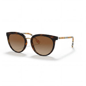 Burberry Willow Havana Cat Eye Sunglasses for Men, Brown Gradient lens