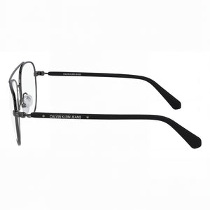 Calvin Klein Aviator Eyeglasses Women — side view, Black temples