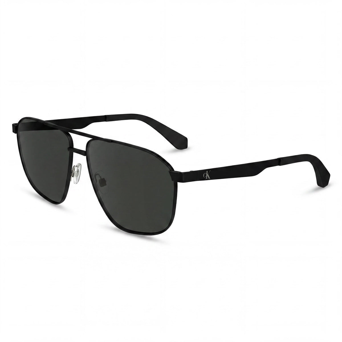 Calvin Klein Black Aviator Polarized Sunglasses for Men, 59mm, Photo 1
