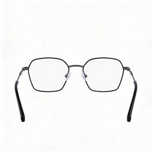 Calvin Klein Square Eyeglasses for Men — front view, Black frame