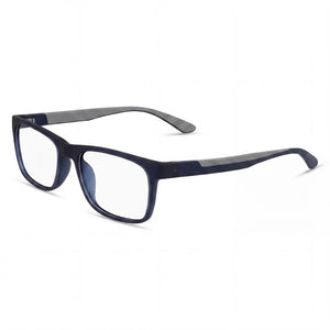 Calvin Klein Blue Rectangle Eyeglasses for Men, Plastic frame