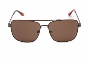 Calvin Klein CK19136S-200 Brown Navigator Sunglasses for Men, Brown lens