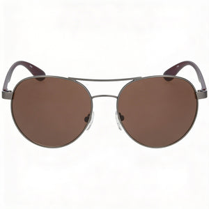 Calvin Klein Ck19313s Round Sunglasses for Women — front view, Metal frame
