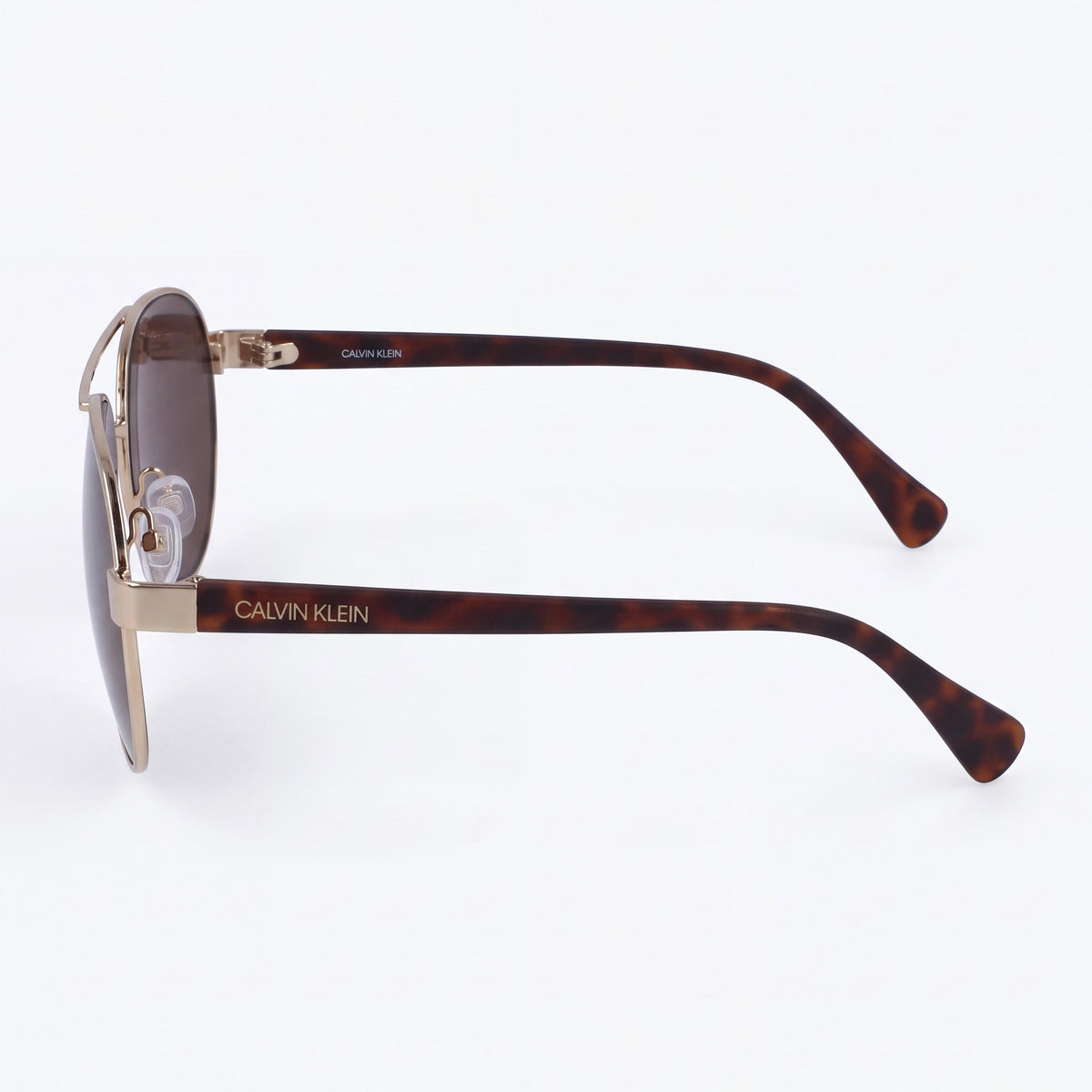 Gafas de sol para hombre Calvin Klein 19316s de policarbonato, no polarizadas, con protección UV - Armazón dorado y carey, lentes marrones 60-14-140mm, Photo 3