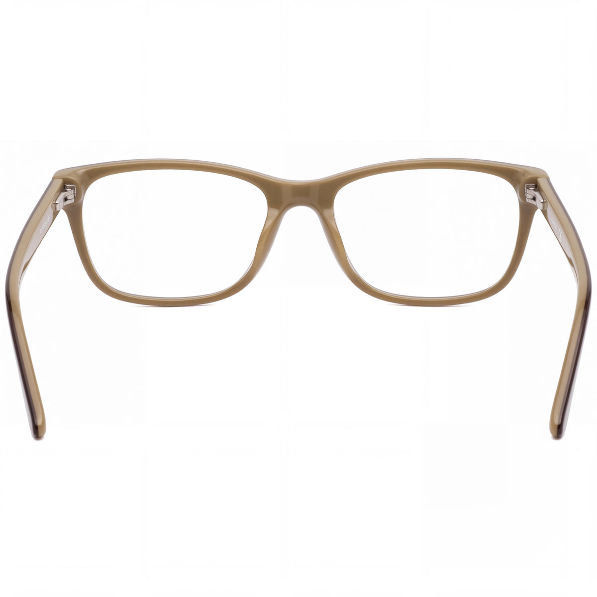 Montura clásica de plástico para gafas graduadas Calvin Klein 19510 39424 unisex, color marrón oscuro y beige, 54 mm, Photo 3