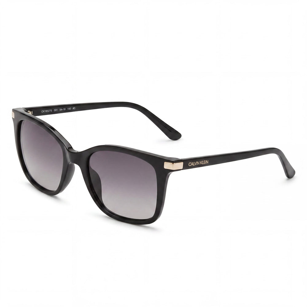 Calvin Klein CK19536S Brown Cat Eye Sunglasses for Women, Black lens