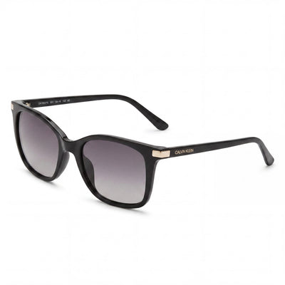Calvin Klein CK19536S Brown Cat Eye Sunglasses for Women, Black lens