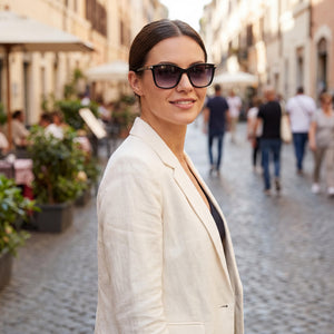 Calvin Klein CK19536S Brown Sunglasses Women — outdoor wear, Black Non-Polarized lens