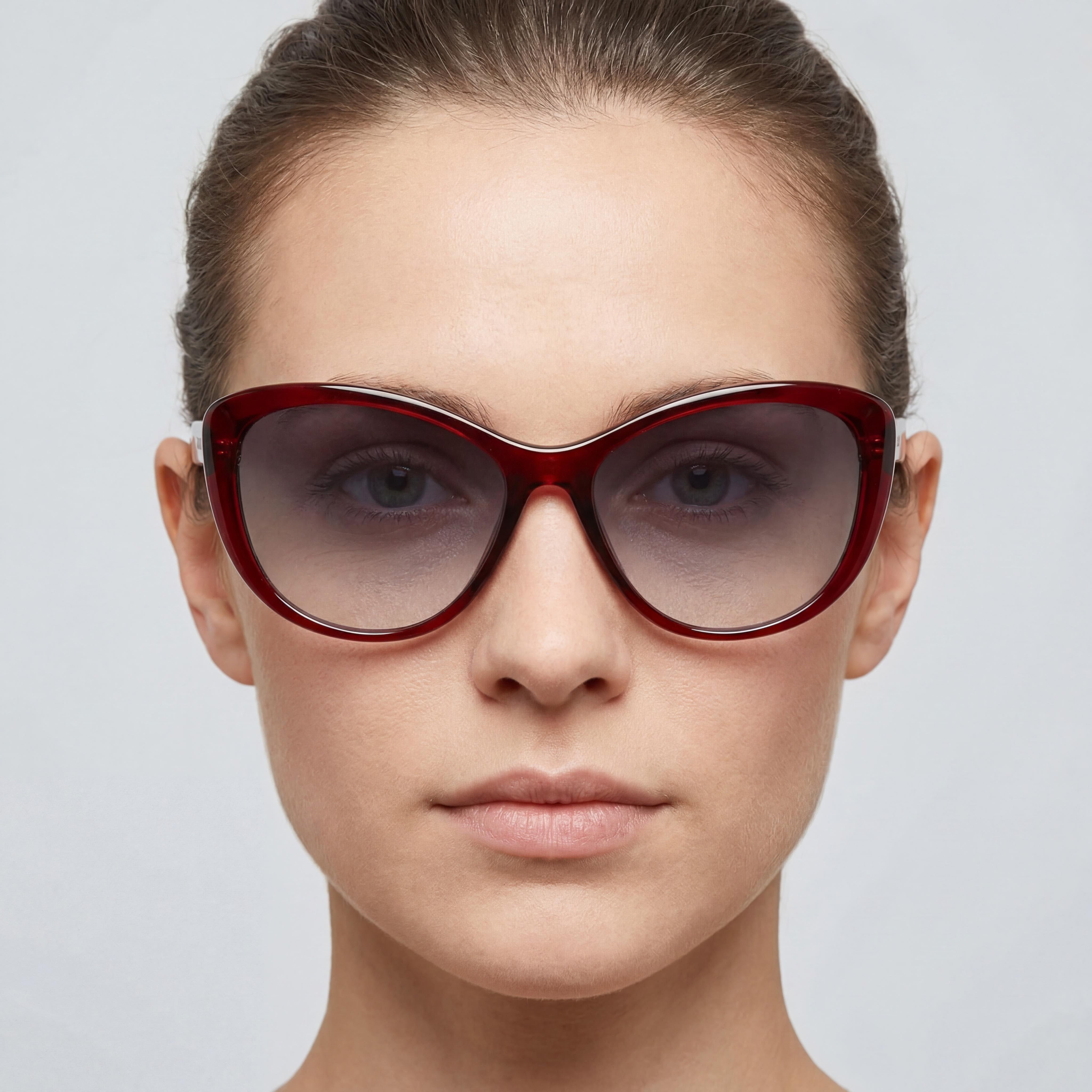 Calvin Klein CK19560S Red Cat Eye Gradient Sunglasses for Women, 57mm, Photo 5
